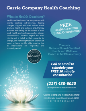 Carrie Company Health Coaching | Flyer-Design von Valtti Design