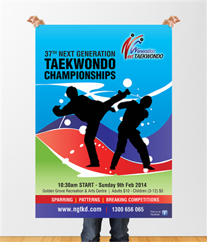 National Taekwondo organisation needs a poster for a competition | Poster Design by creative.visuals