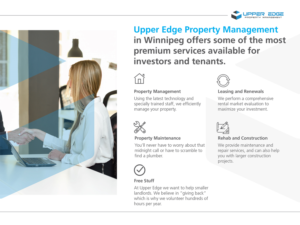 Flyer Design by ColorDrops for Upper Edge Property Management Inc. | Design: #19803318