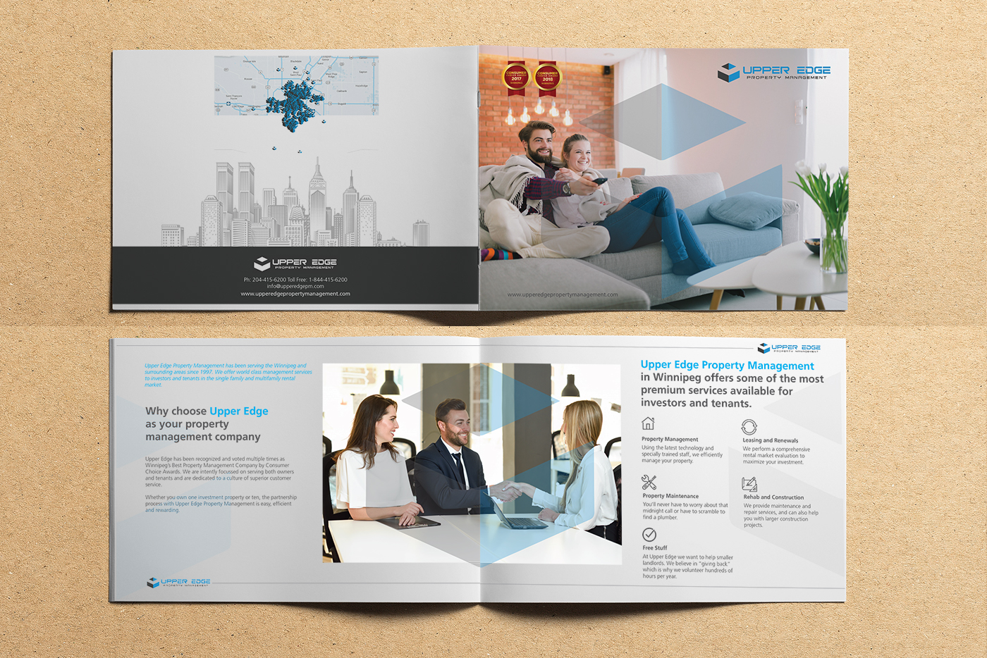 Flyer Design by ColorDrops for Upper Edge Property Management Inc. | Design #19803319