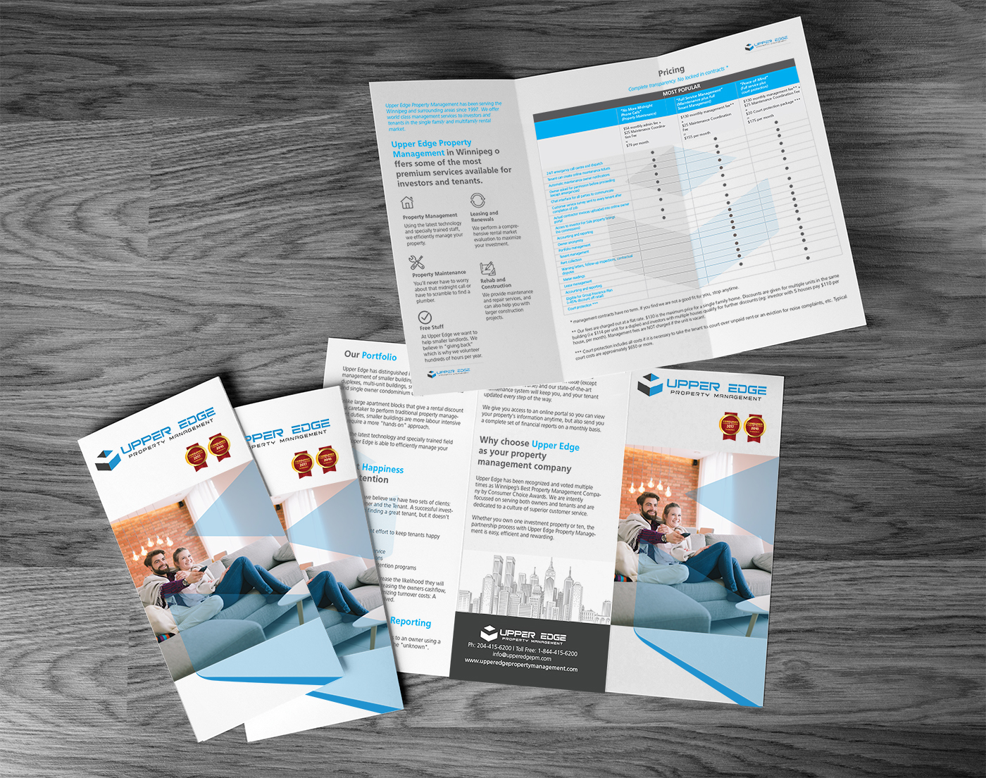 Flyer Design by ColorDrops for Upper Edge Property Management Inc. | Design #19816977