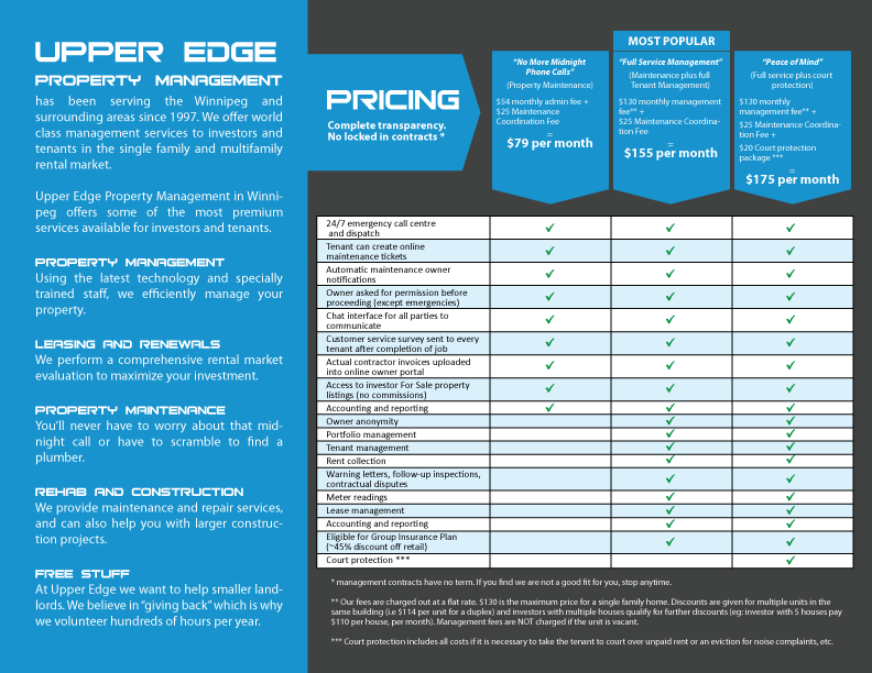 Flyer Design by raigraphics for Upper Edge Property Management Inc. | Design #19827097