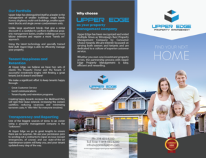 Flyer Design by raigraphics for Upper Edge Property Management Inc. | Design: #19836607