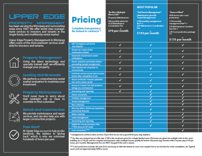 Flyer Design by raigraphics for Upper Edge Property Management Inc. | Design #19840355