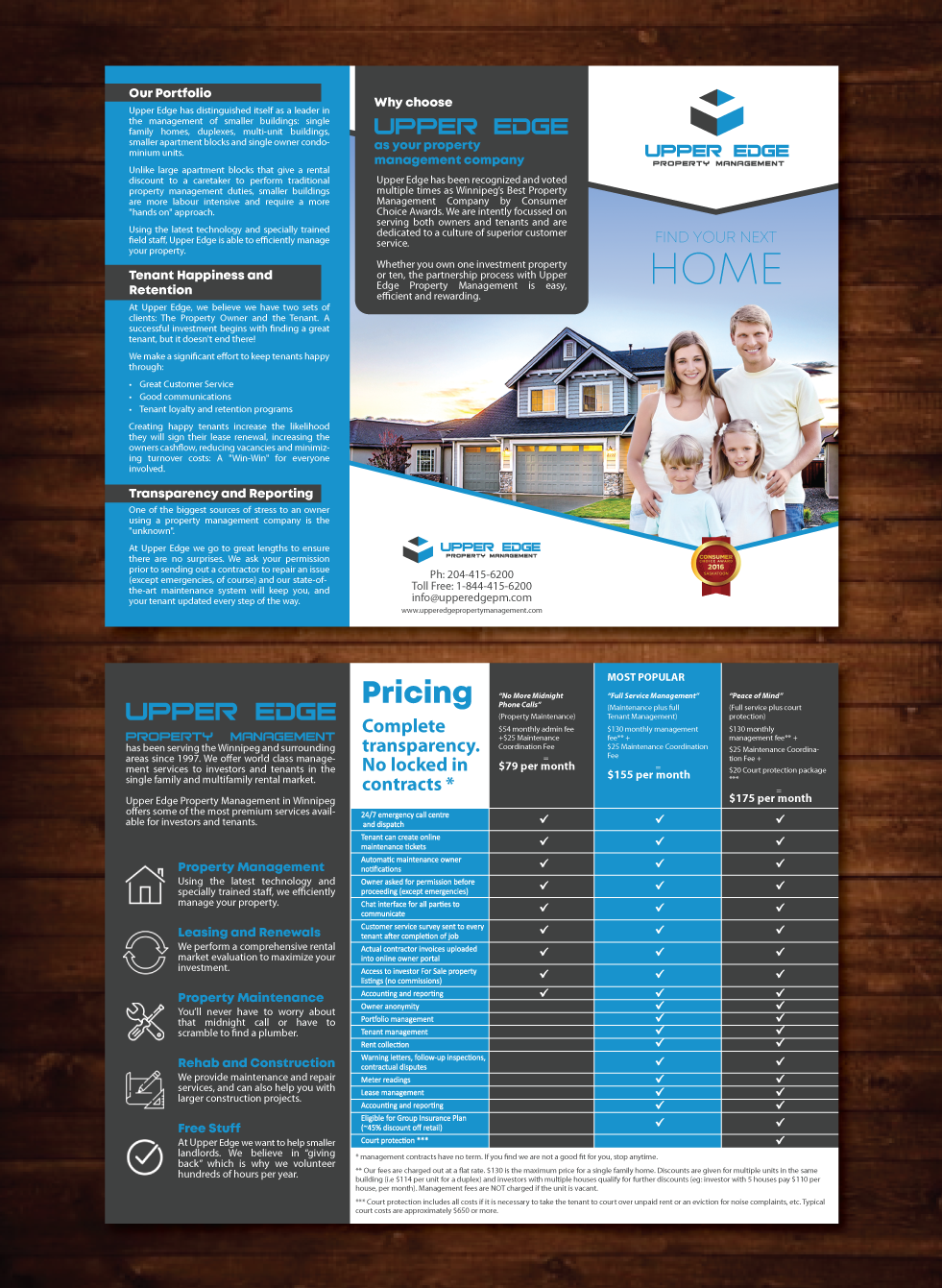 Flyer Design by raigraphics for Upper Edge Property Management Inc. | Design #19840424
