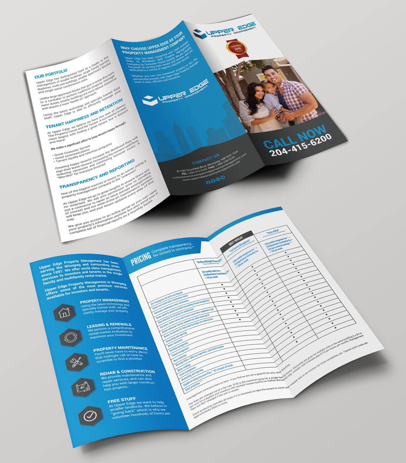 Diseño de Flyer por chandrayaan.creative para Upper Edge Property Management Inc. | Diseño #19837184