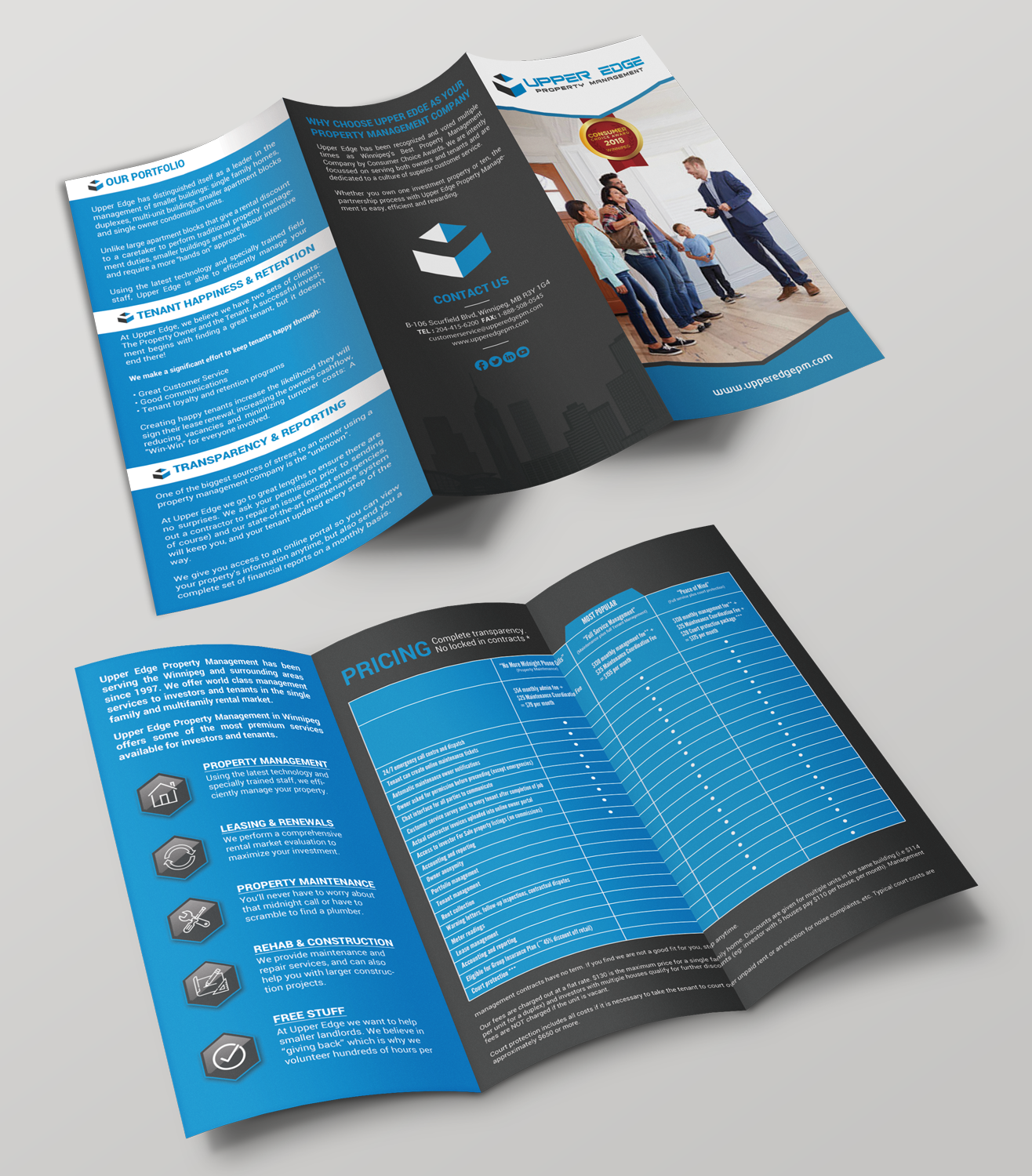 Flyer Design by chandrayaan.creative for Upper Edge Property Management Inc. | Design #19862153