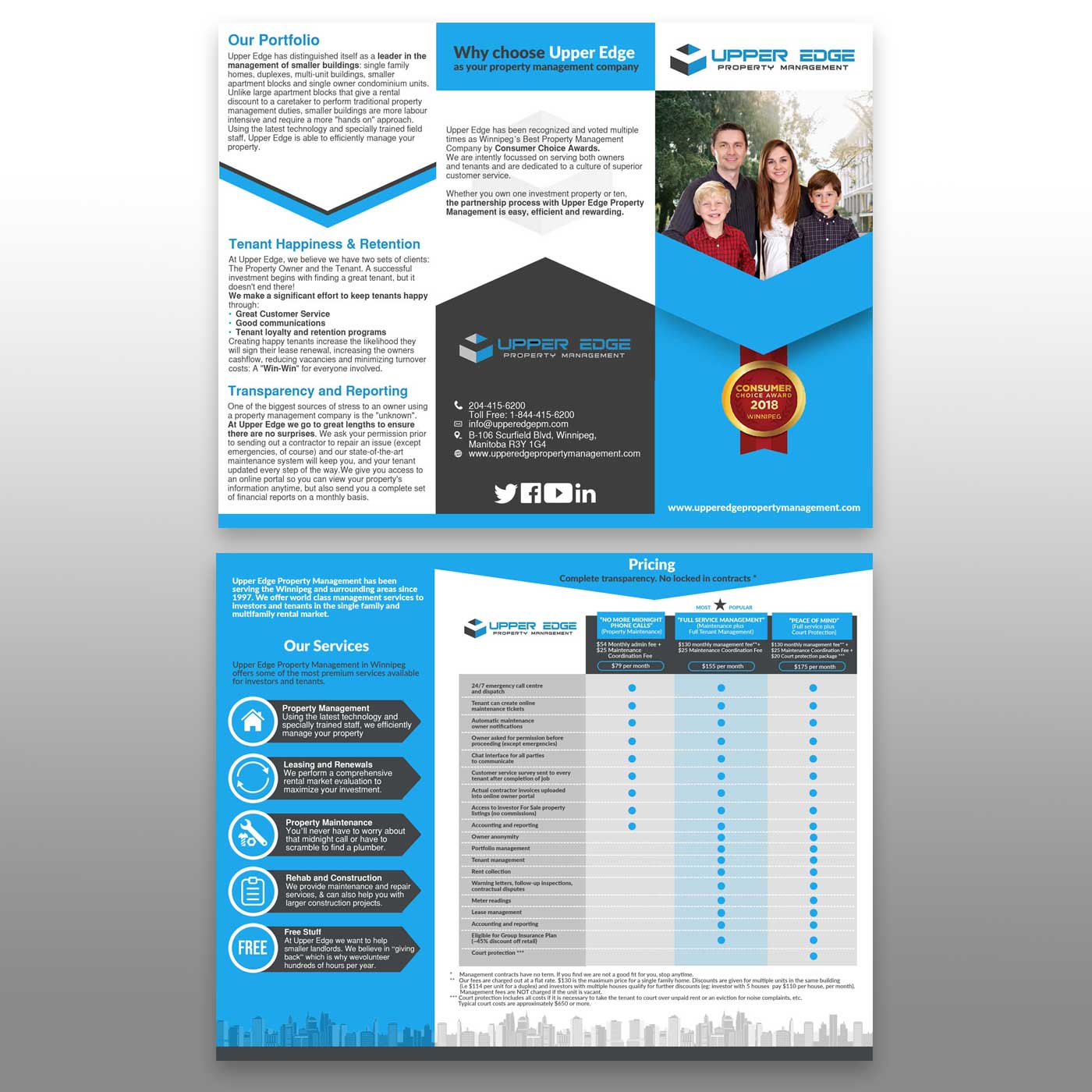 Flyer Design by DA. for Upper Edge Property Management Inc. | Design #19809466