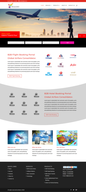 Kalemi b2b wholesaler needs a functional web and a web design.  | Diseño Web por CharaFathimalil