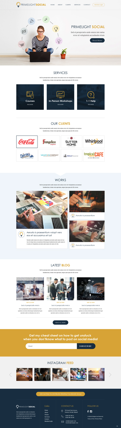 Web Design by pb for this project | Design: #19804462