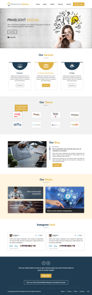 Web Design by pb for this project | Design: #19804469
