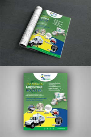 Full Page Magazine Add for Bulb Recycler  | Flyer-Design von ecorokerz