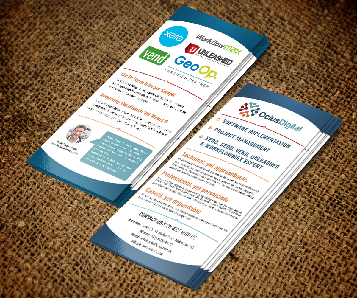 Diseño de Flyer por jeffdefy para Ocius Digital | Diseño #2906825
