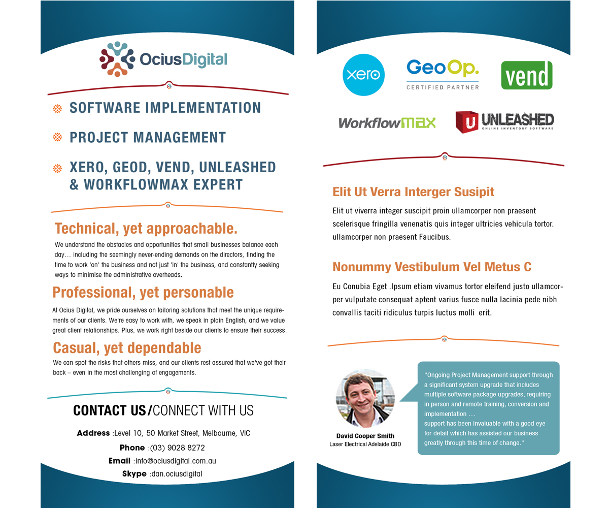 Flyer Design by jeffdefy for Ocius Digital | Design #2906927