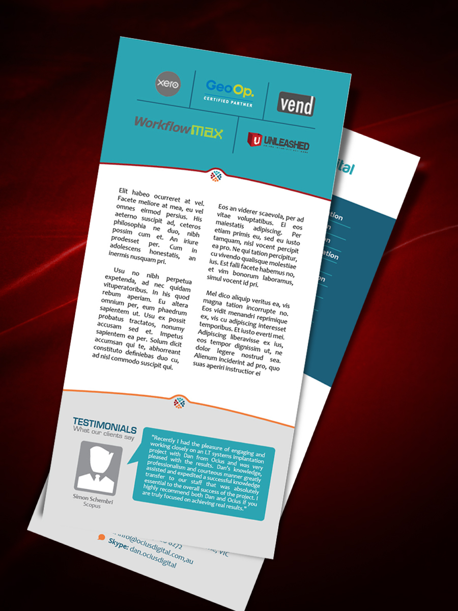 Flyer Design by atularts for Ocius Digital | Design #2922022