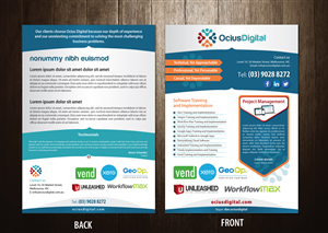 Flyer Design by meet007 for Ocius Digital | Design: #2931935