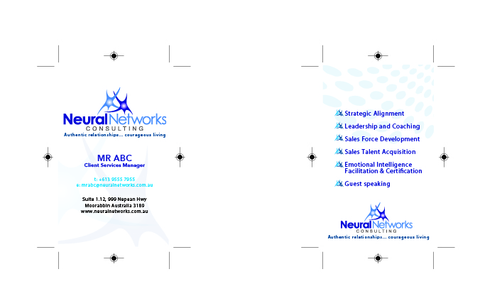 Business Card Design by SamuelKennyCreative for Neural Networks Consulting Pty Ltd | Design #2919143