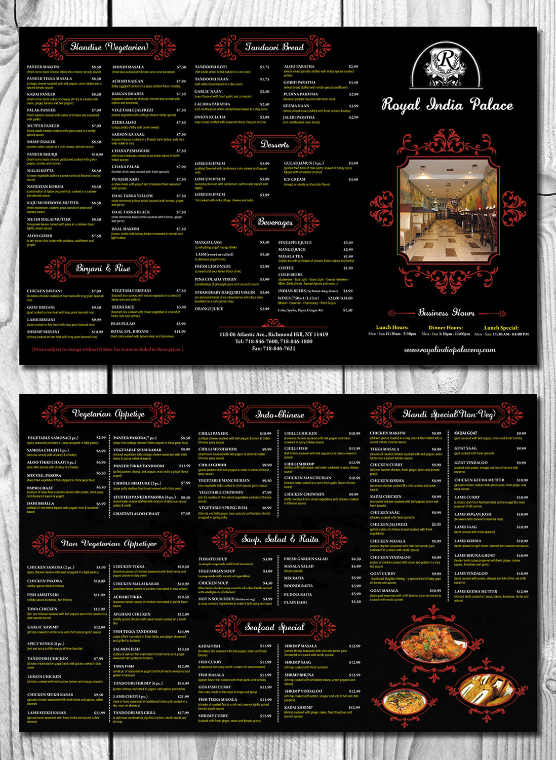 Menu Design by aspiremedia for this project | Design #19834927