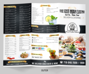 Menu Design Project | Menu Design by SAI DESIGNS