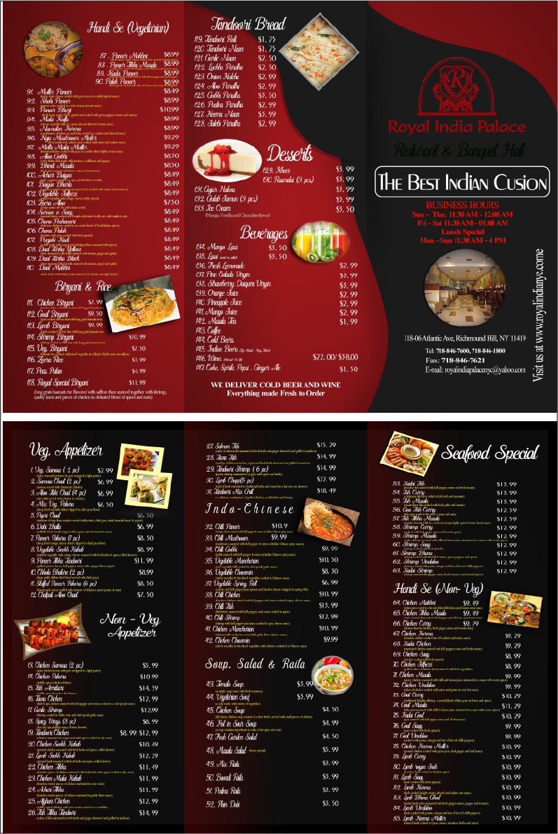 Menu Design by B Creators for this project | Design #19940214