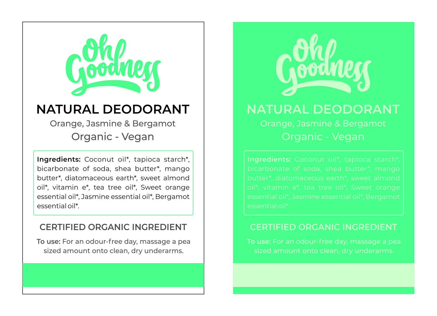 Diseño de Etiqueta por vgaur para Oh Goodness | Diseño #19799684