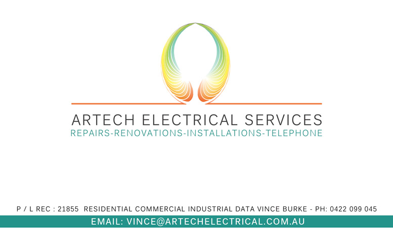 Design de Carte de Visite par duglas pour Artech Electrical Services Pty Ltd | Design #2907521