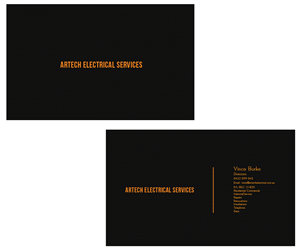 Design de Carte de Visite par shaikkazam pour Artech Electrical Services Pty Ltd | Design : #2945822