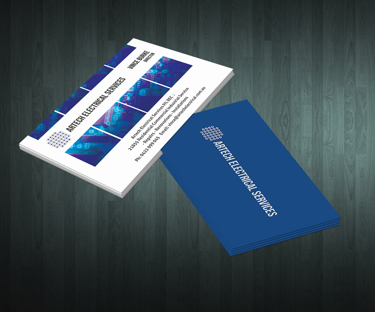 Diseño de Tarjeta de Presentación por Matrix5 Creative para Artech Electrical Services Pty Ltd | Diseño #2918382