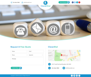 Build a landing page to promote a service (dialler consultation and support).  | Web Design by Sbss