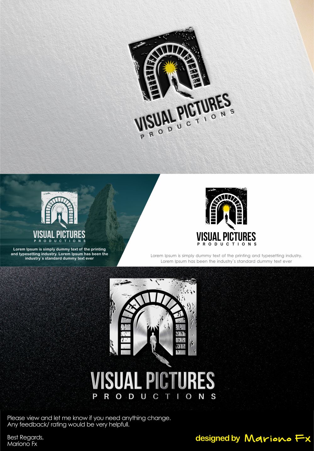 Logo Design by Mariono Fx for Visual Pictures | Design #19852311