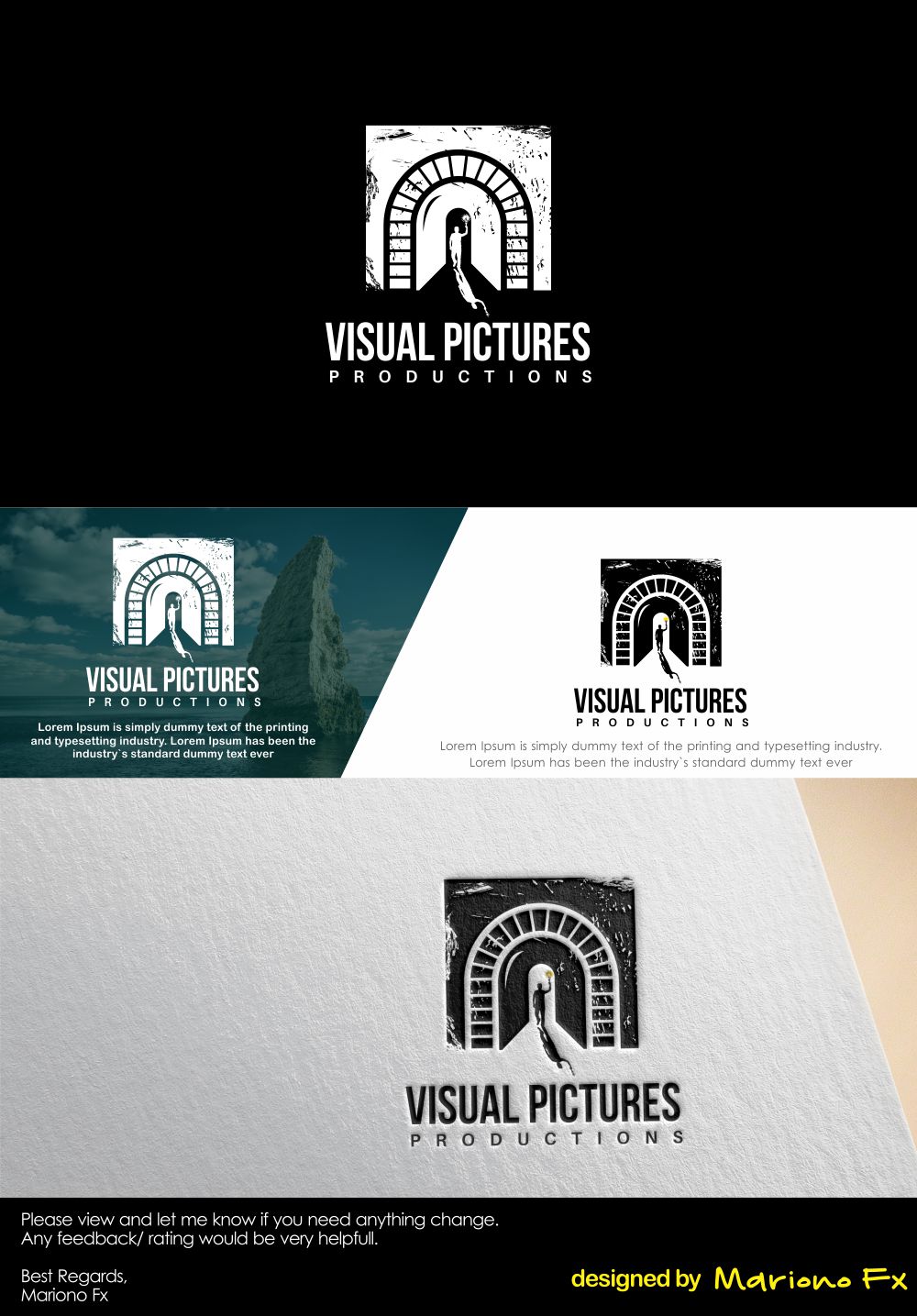 Logo Design by Mariono Fx for Visual Pictures | Design #19852391
