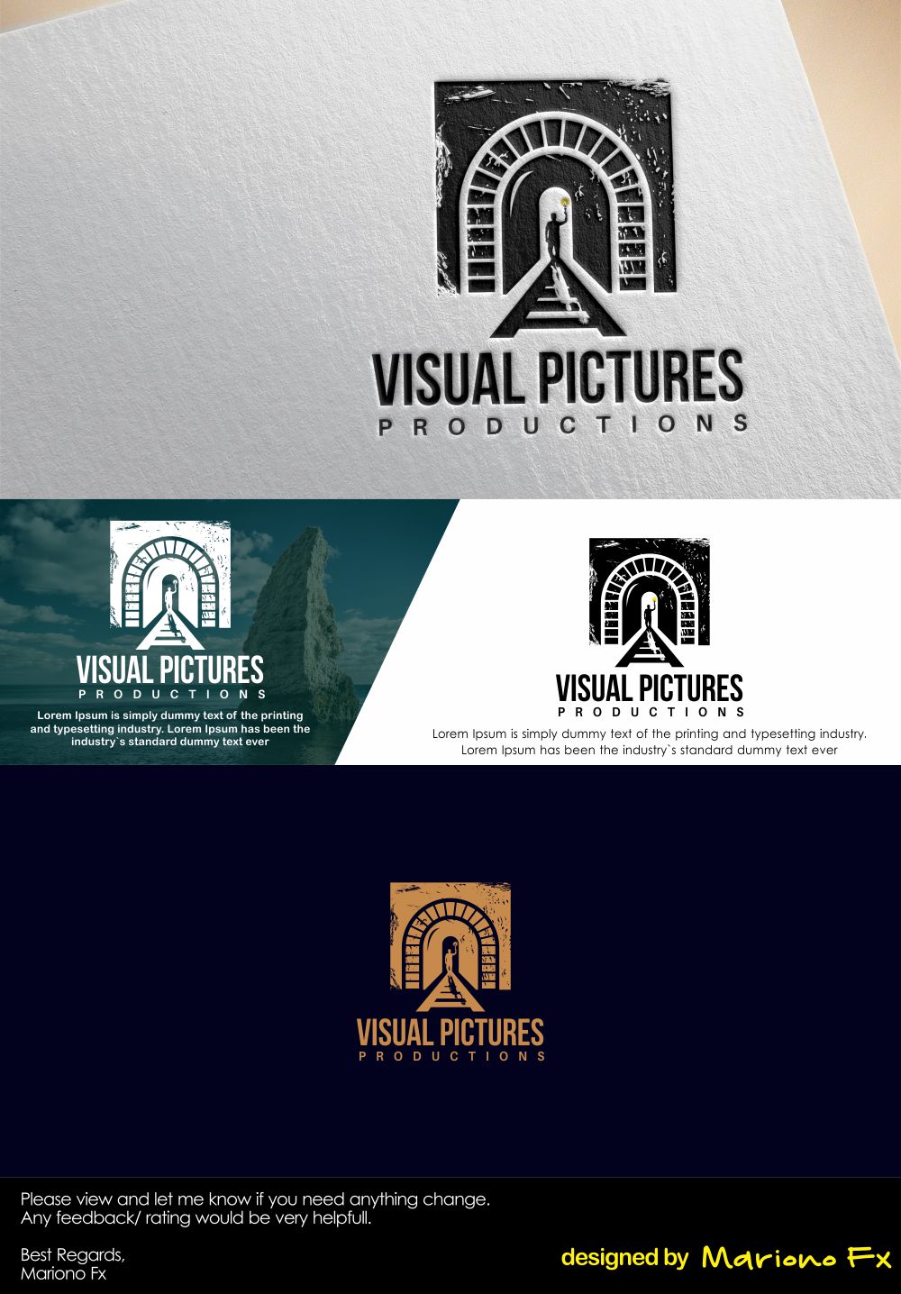 Logo Design by Mariono Fx for Visual Pictures | Design #19852476