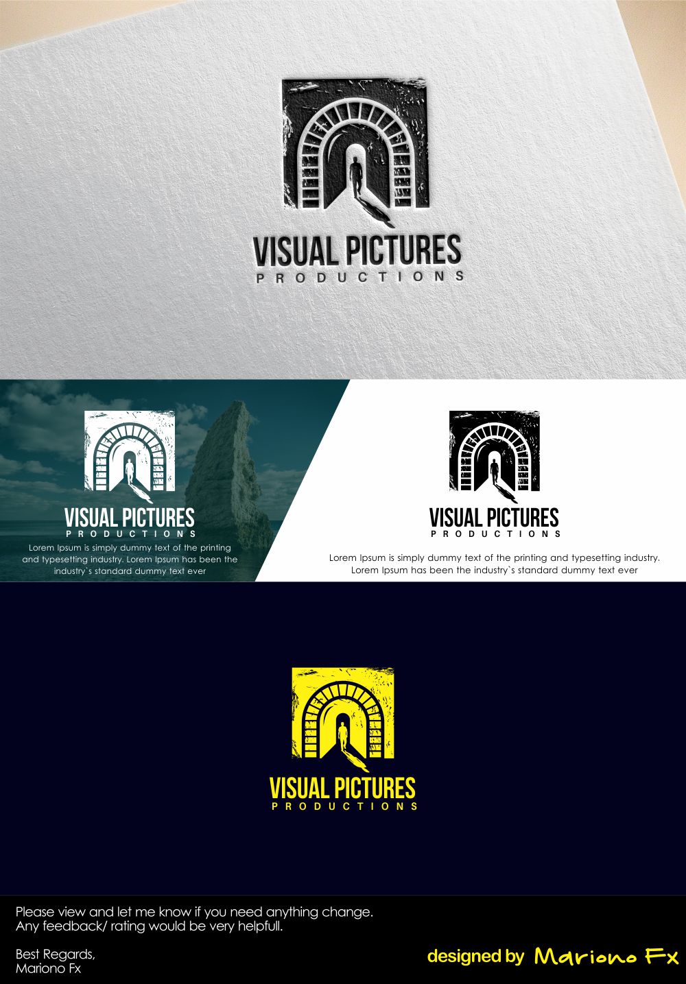 Logo Design by Mariono Fx for Visual Pictures | Design #19852532
