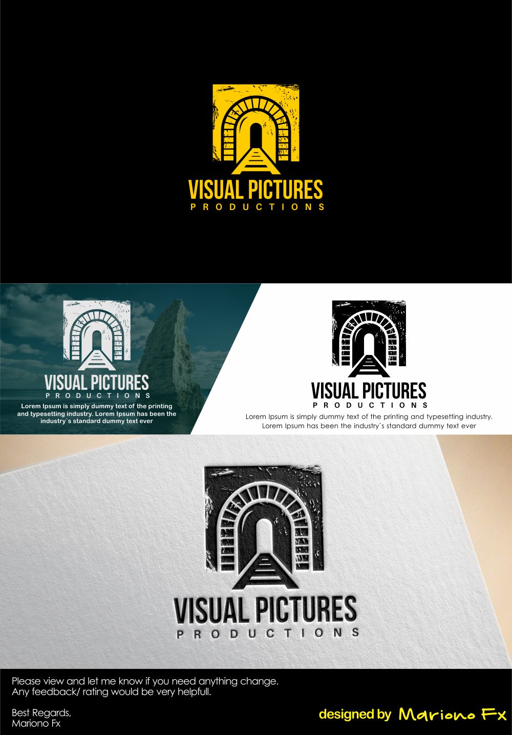 Logo Design by Mariono Fx for Visual Pictures | Design #19852573