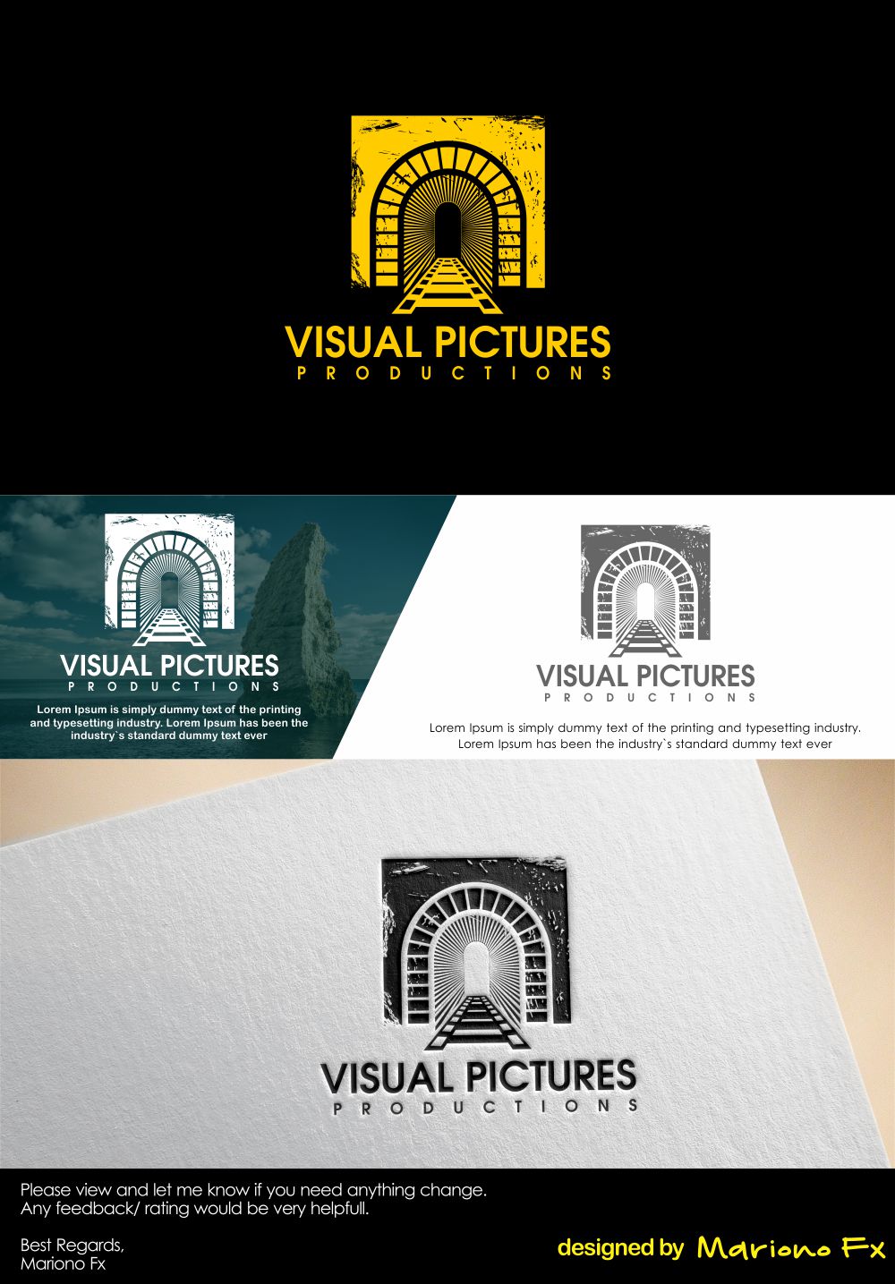 Diseño de Logo por Mariono Fx para Visual Pictures | Diseño #19853285