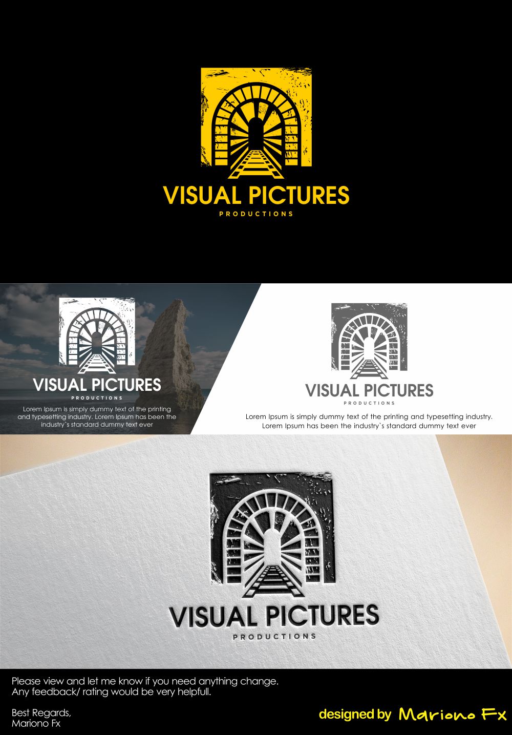 Logo Design by Mariono Fx for Visual Pictures | Design #19853905