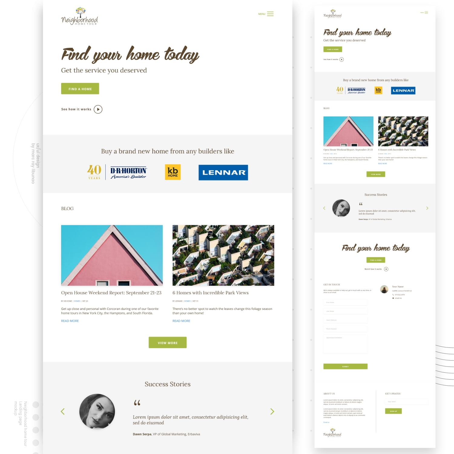 Web Design by Marc Ray for this project | Design #19823087