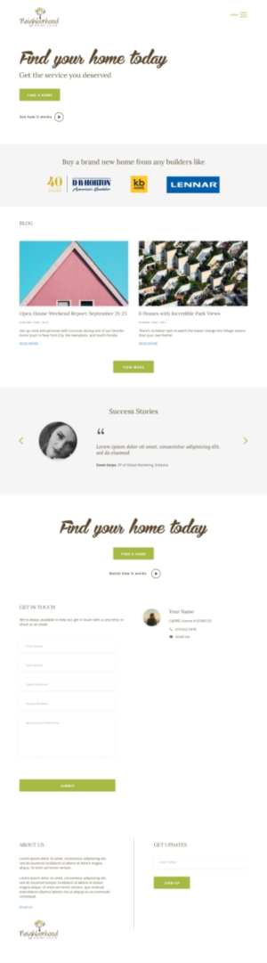 Web Design by Marc Ray for this project | Design: #19823088