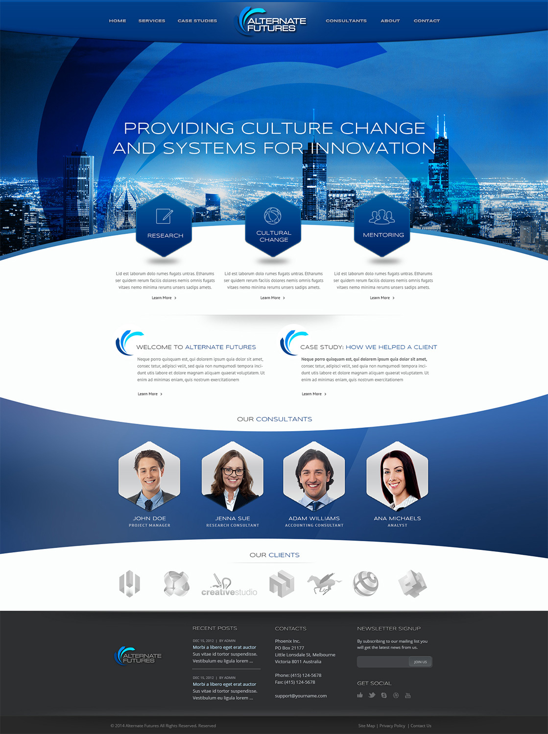 Web-Design von Emmanuel für Alternate Futures Pty Ltd | Design #2938569