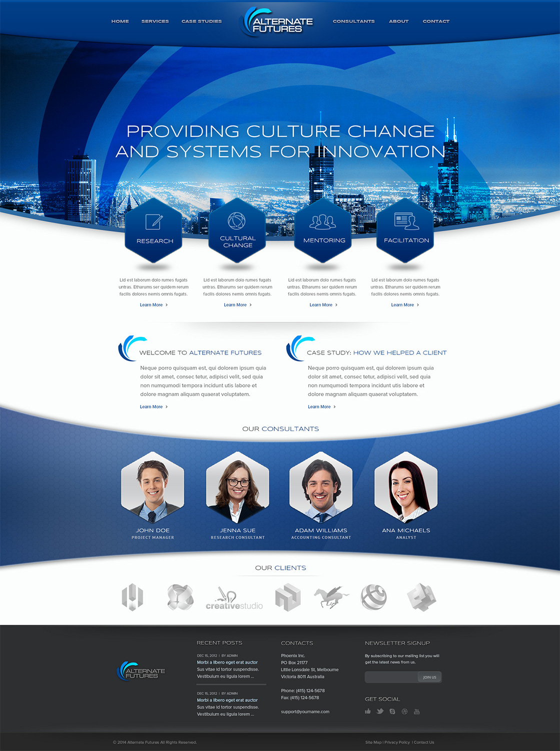 Web Design par Emmanuel pour Alternate Futures Pty Ltd | Design #2991786