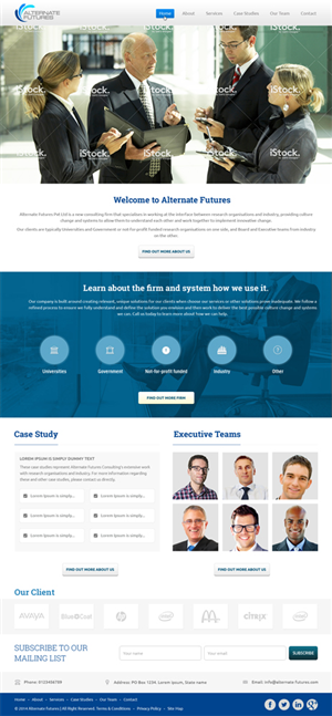 New consulting company needs basic web page design | Web Design par Mayank Patel
