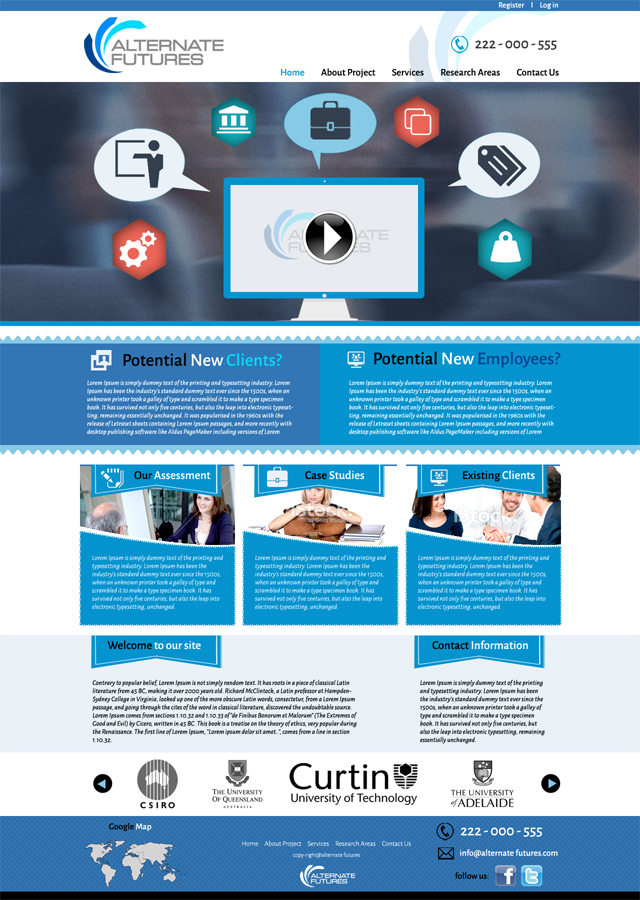 Web Design par Bright Star pour Alternate Futures Pty Ltd | Design #2958727
