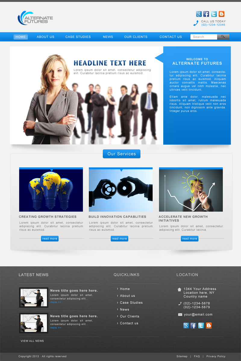 Web Design by JM for Alternate Futures Pty Ltd | Design #2924074
