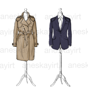  Leading Shoulder Pad Company Needs a Fashion Sketch  | Diseño Con Ilustración por aneskayirt