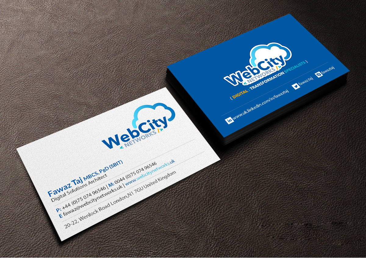 Business Card Design by Creations Box 2015 for this project | Design #19829649