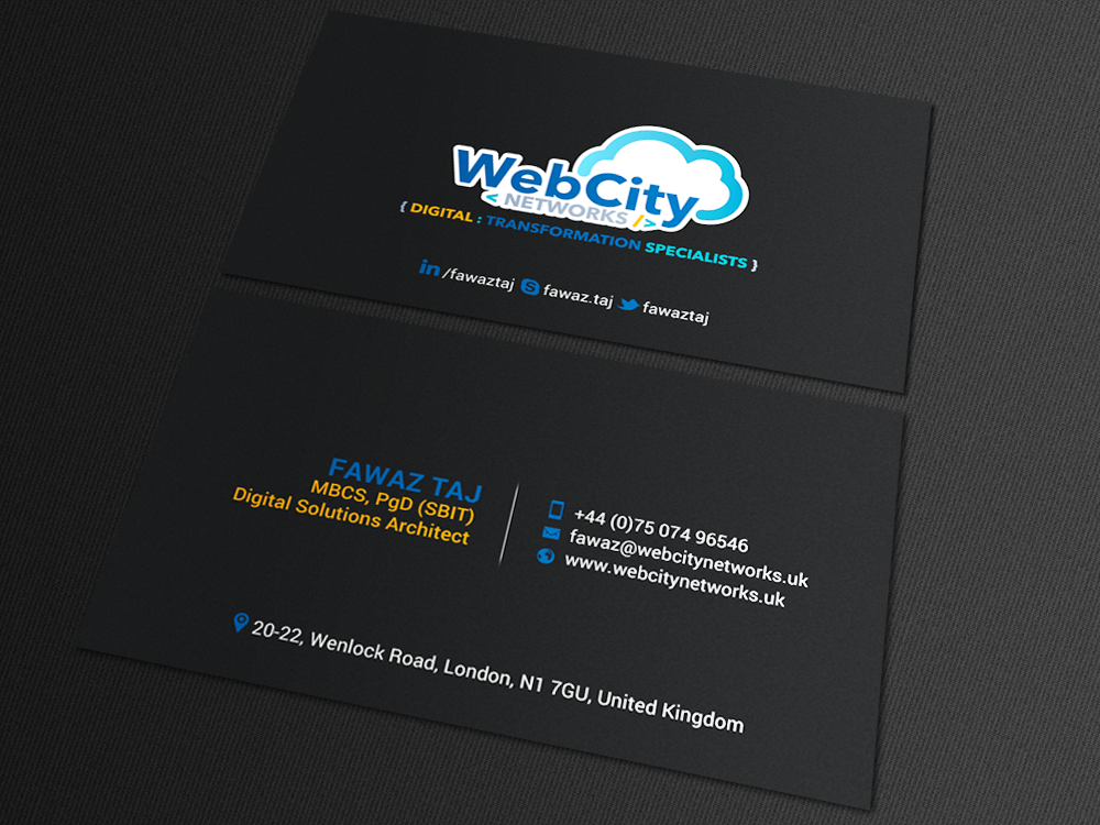 Diseño de Tarjeta de Presentación por chandrayaan.creative para este proyecto | Diseño #19824842