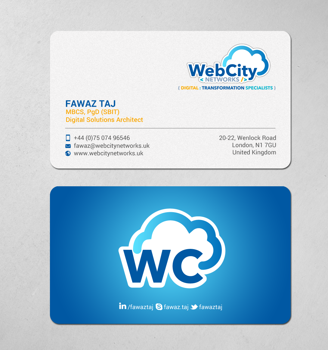 Business Card Design by chandrayaan.creative for this project | Design #19824843