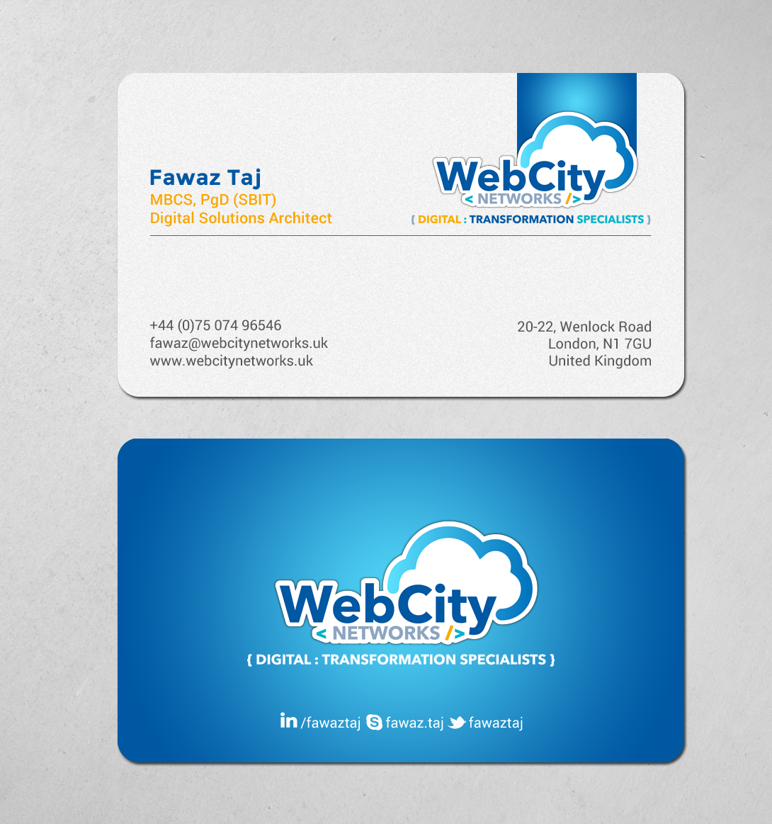 Business Card Design by chandrayaan.creative for this project | Design #19824852