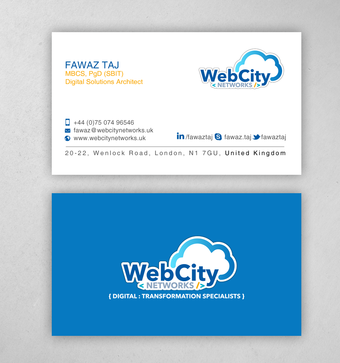 Business Card Design by chandrayaan.creative for this project | Design #19824882