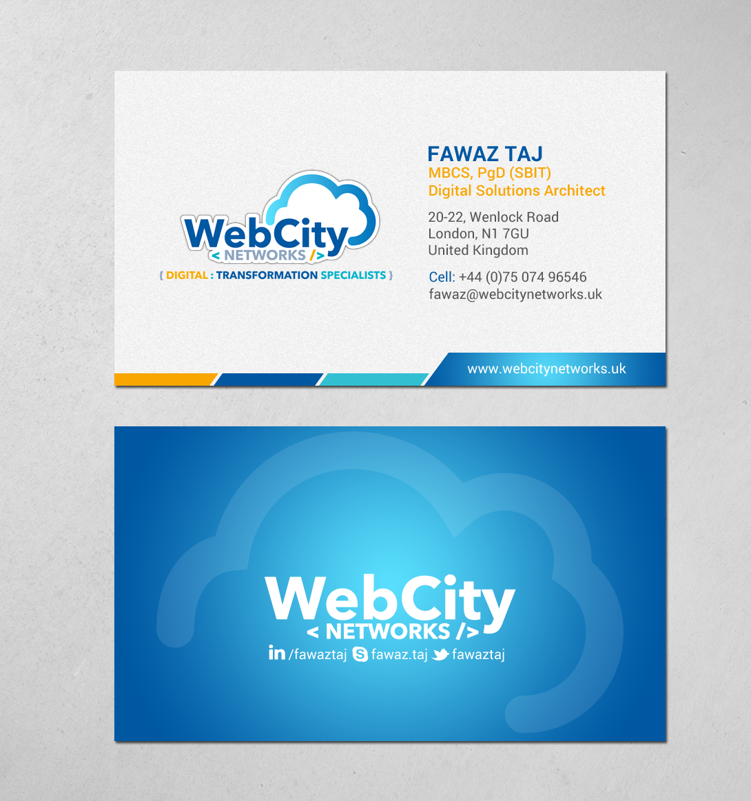 Business Card Design by chandrayaan.creative for this project | Design #19824885